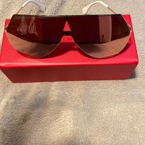 Fendi FF 0193/S Rose Gold 0000 / gray rose gold lens Sunglasses
